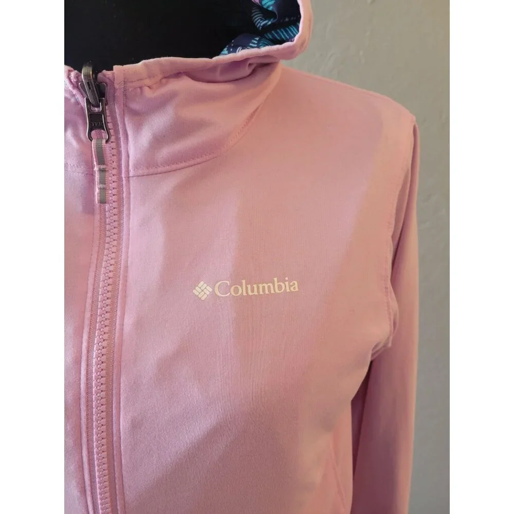 NWOT Columbia Pixel Grabber Reversible Jacket Girl Size M Outer Wear Lightwight - Picture 9 of 12